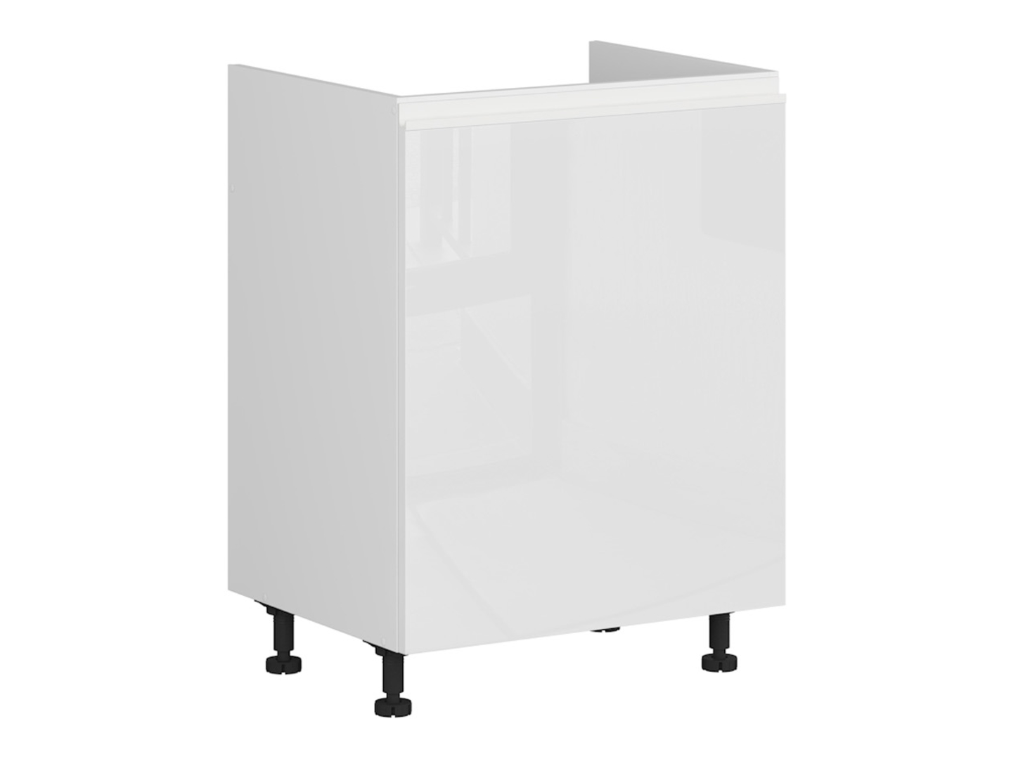 Szafka kuchenna pod zlewozmywak Sole 60 cm lewa biały połysk