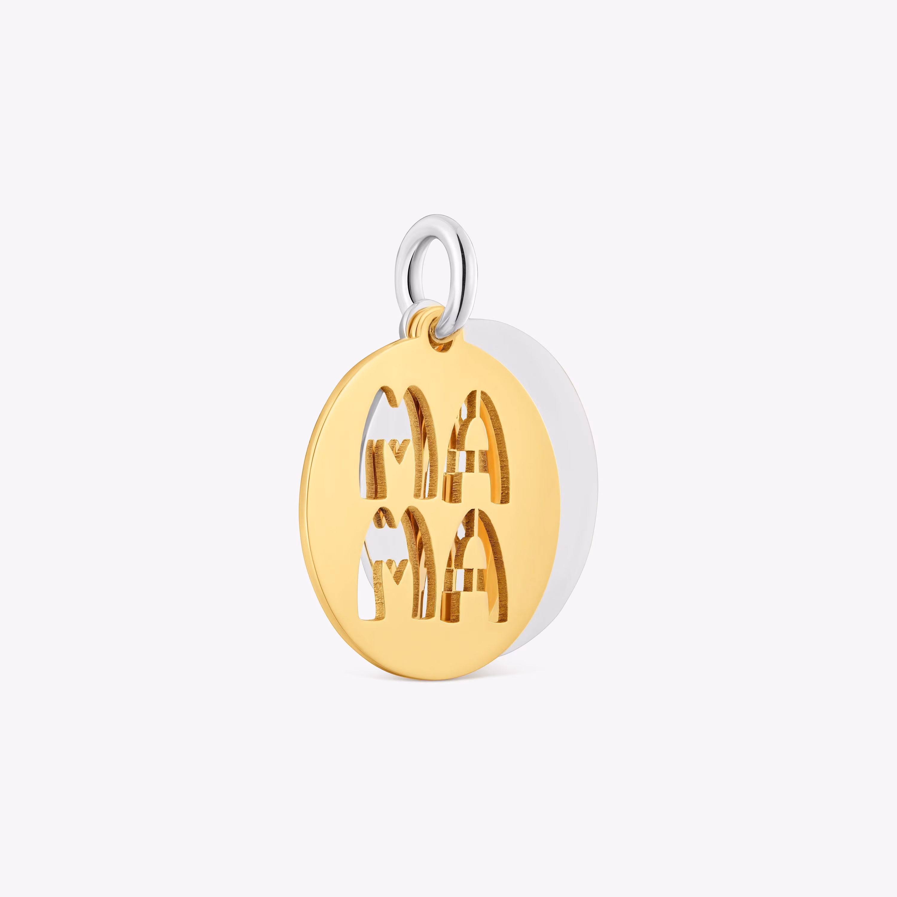 Colgante medalla bicolor TOUS Mama