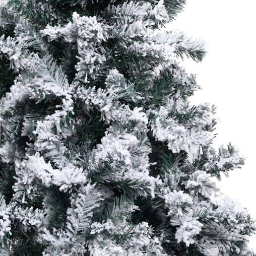 NNEVL Artificial Christmas Tree with Flocked Snow Green 150 m PVC