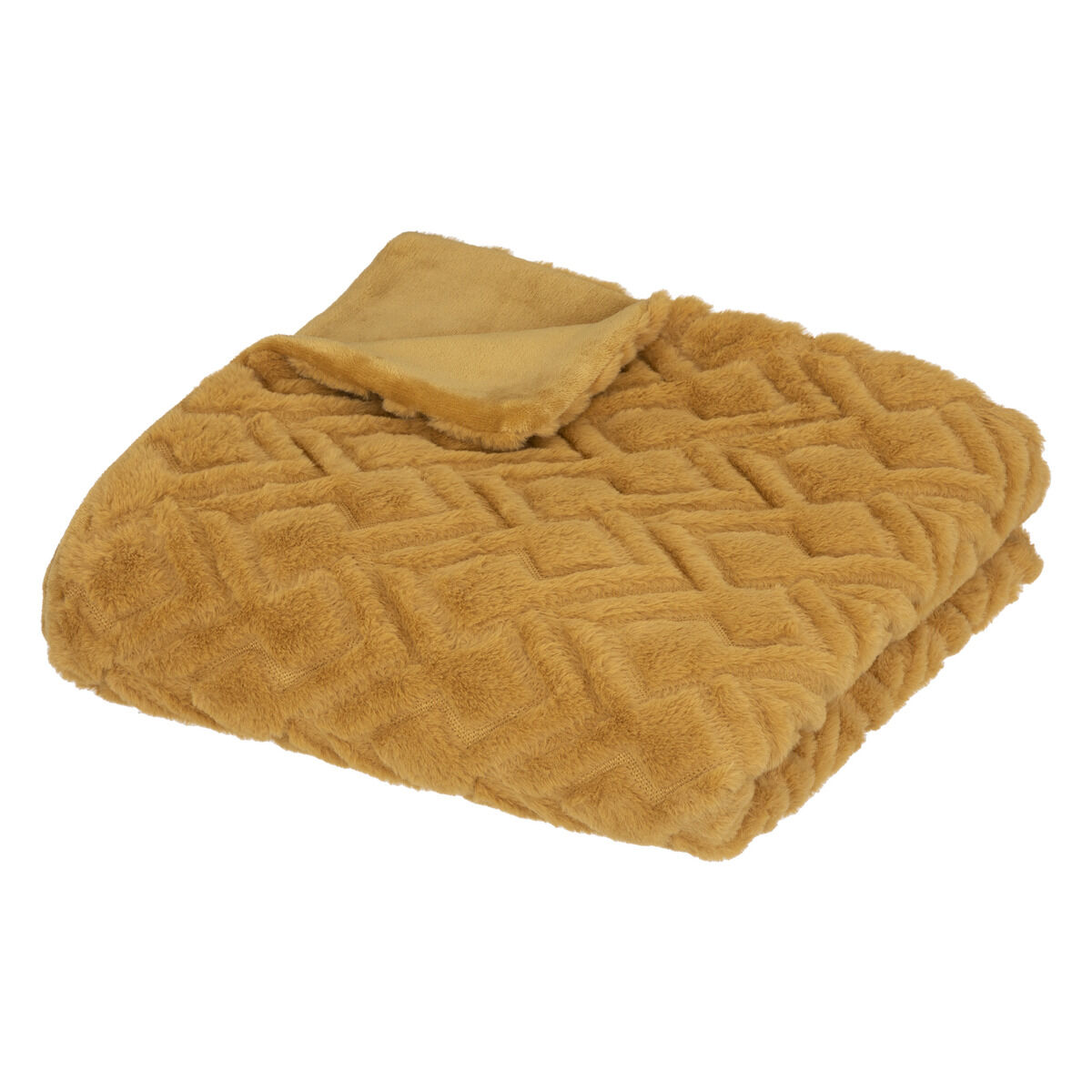 Manta MARA ocre 180x230cm