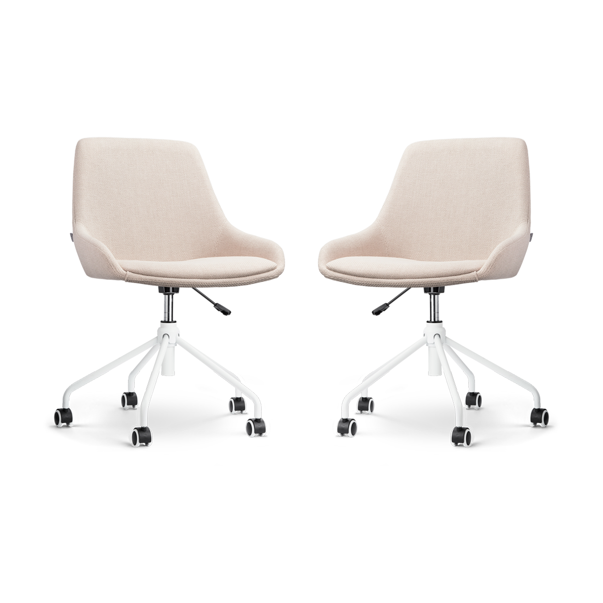 Nolon Nout-Isa Bureaustoelen Set van 2 - Beige - Wit