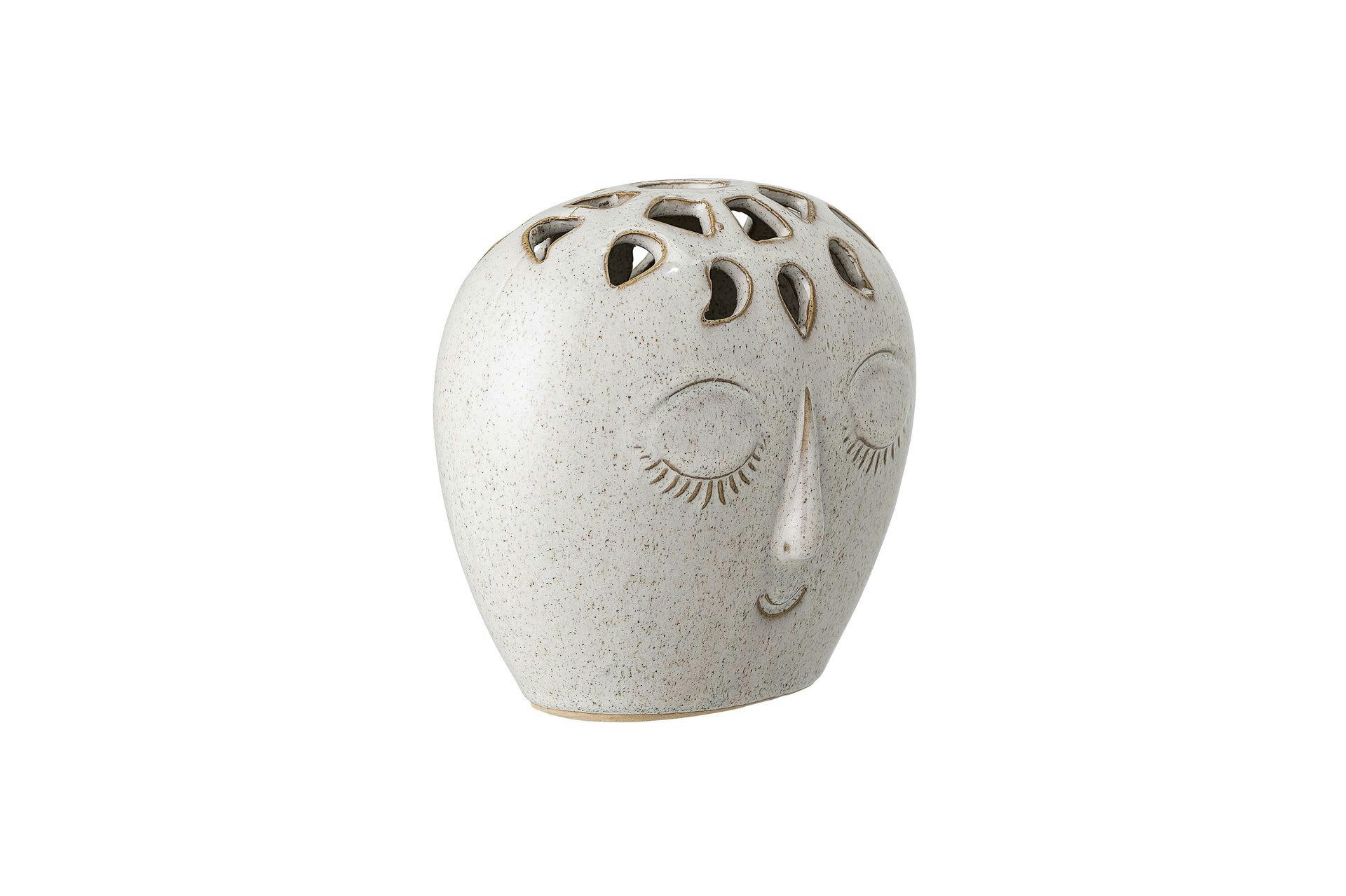 TREIGNY - Vase en grès blanc H14.5