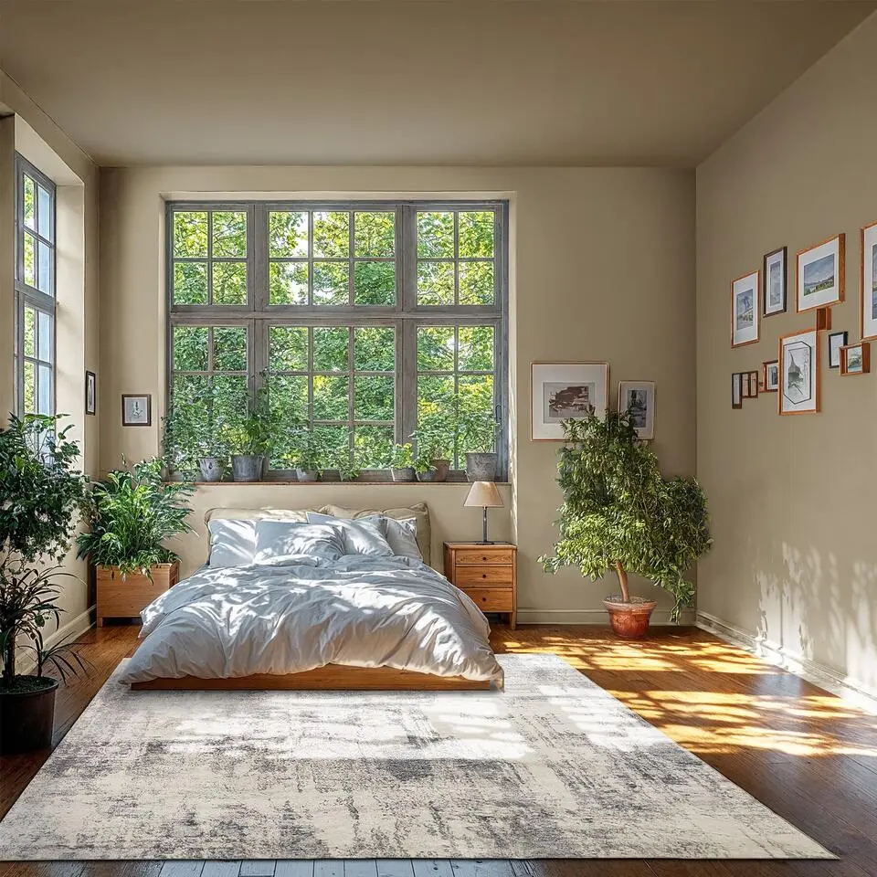 tectake Vintage design tapijt - vloerkleed - 240cm x 340cm - beige/grijs