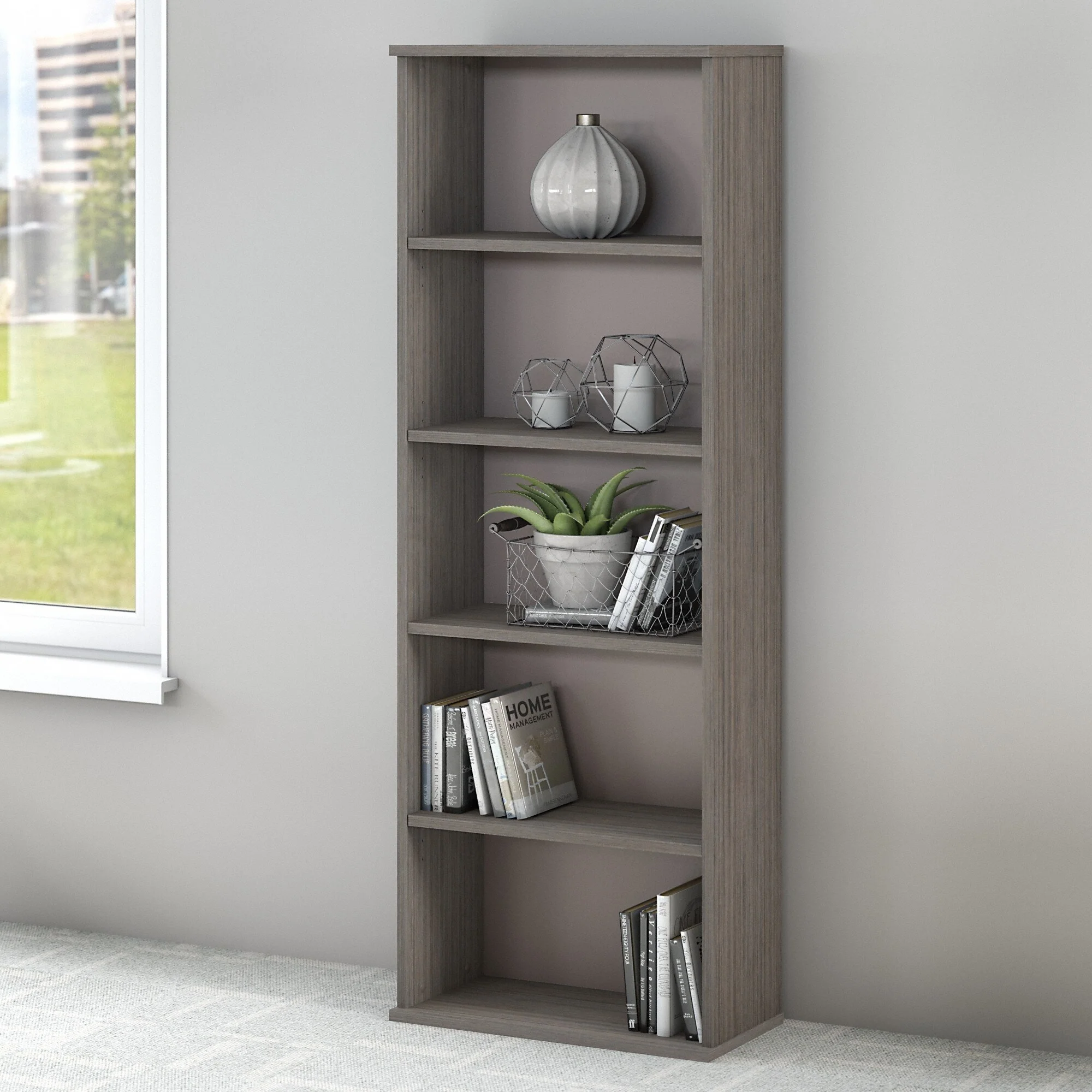 Commerce 5 Shelf Bookcase by Bush Furniture