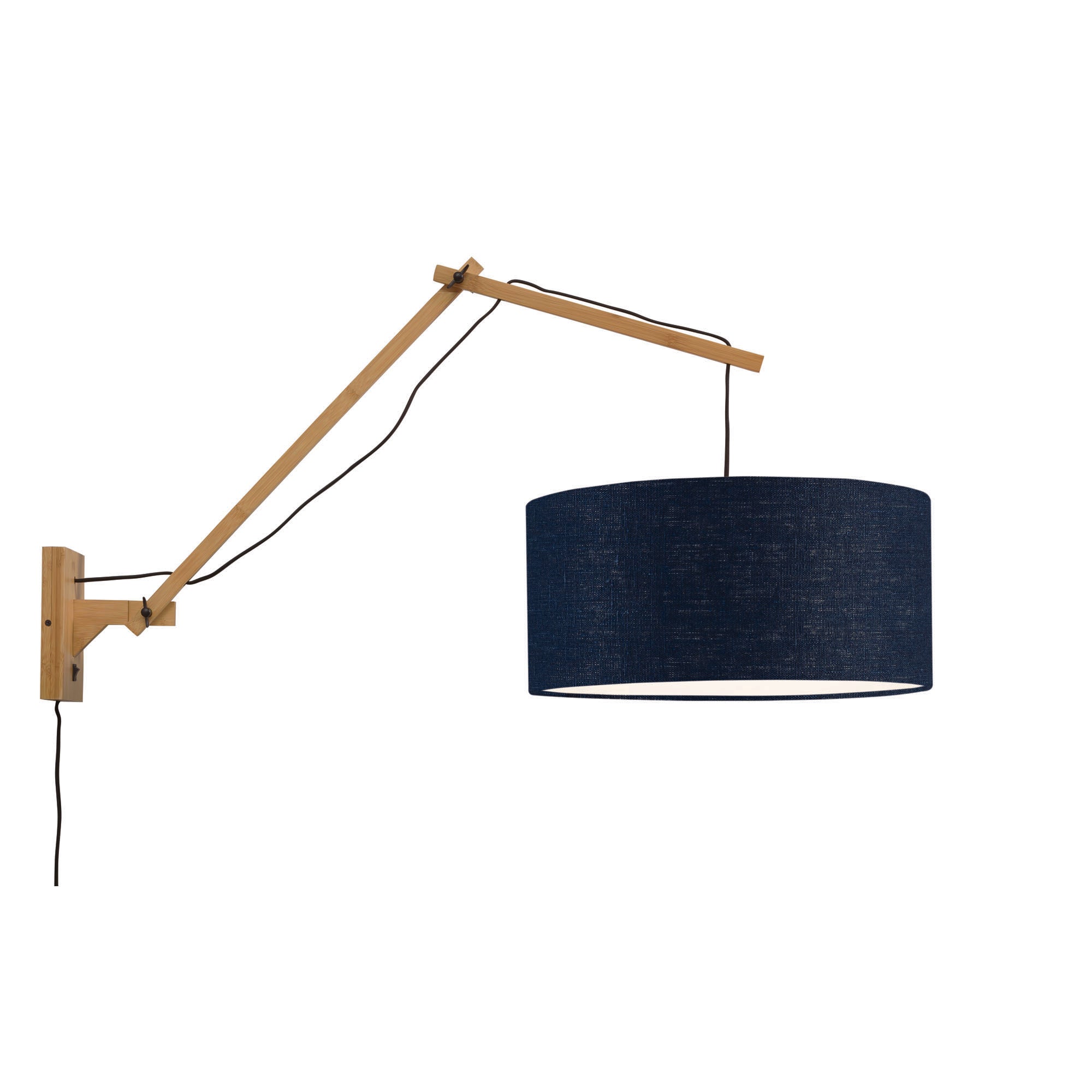 GOOD&MOJO wandlamp Andes - bruin - Ø47cm