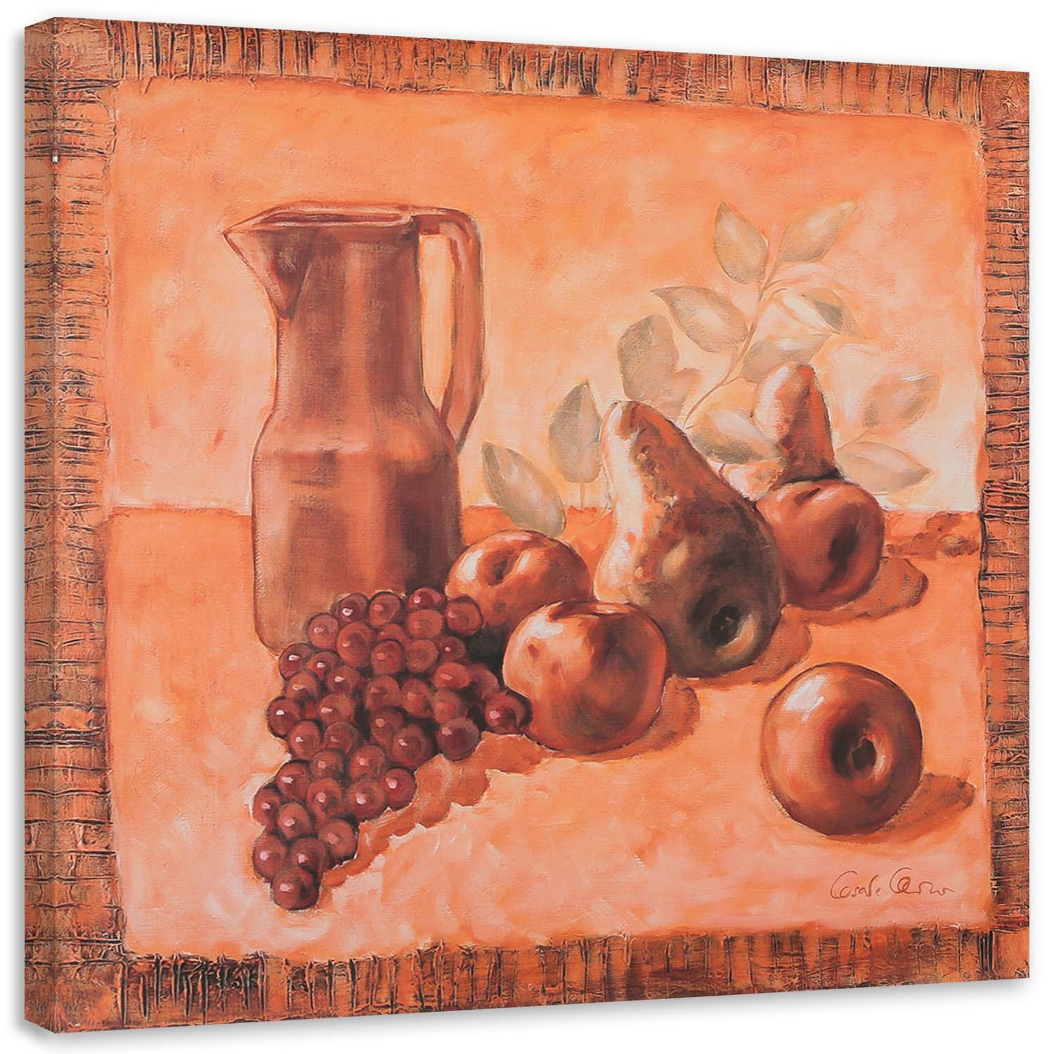Feeby Obraz na płótnie Pomarańczowa martwa natura 30x30