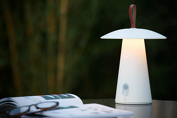 Lampe de table LA DONNA en aluminium avec LED intégré - Blanc - Lucide