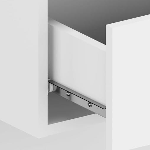 NNEVL Wall-mounted Bedside Cabinets 2 pcs High Gloss White