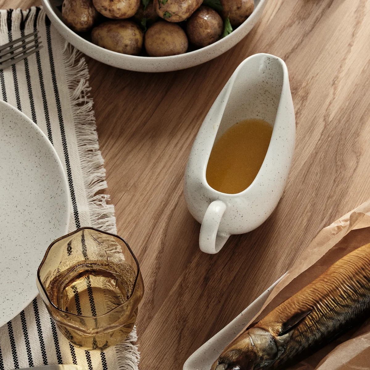 Broste Copenhagen - Nordic Vanilla Sauciere, 400 ml, weiß