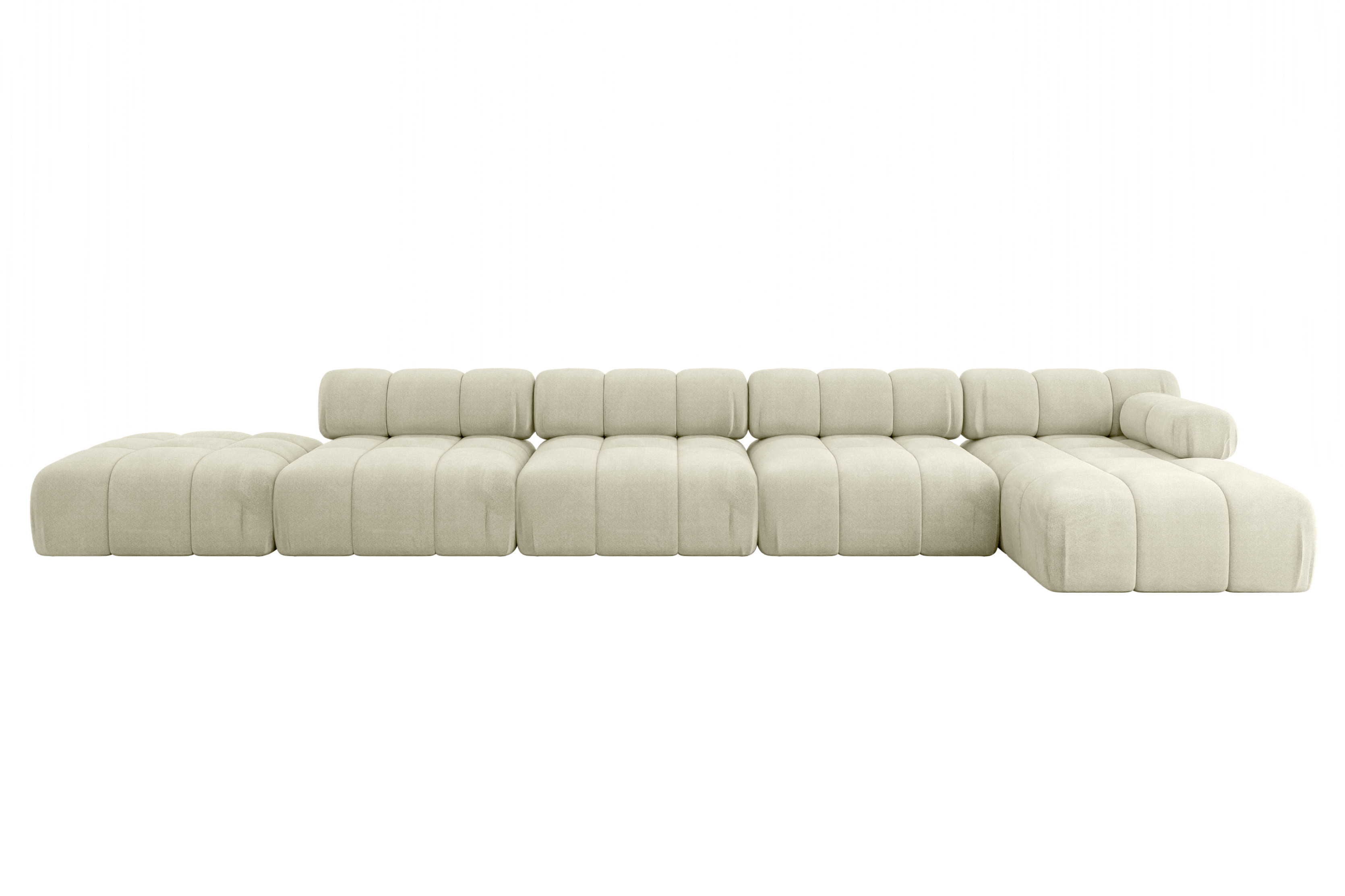 Narożnik prawostronny modułowy LIZUR-L3 475x160x70 cm Beżowy
