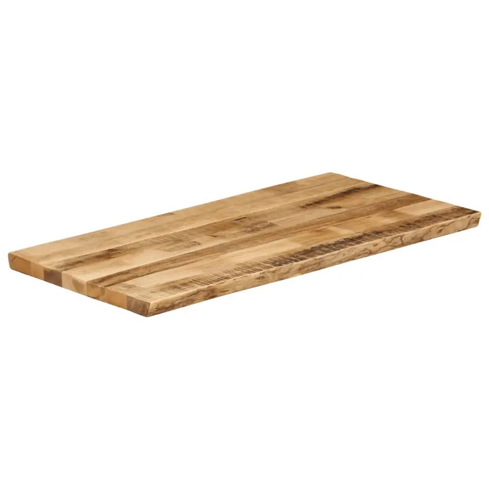 vidaXL - Tafelblad met natuurlijke rand - Bruin - Hout - 110 x 60 x 3.8 cm