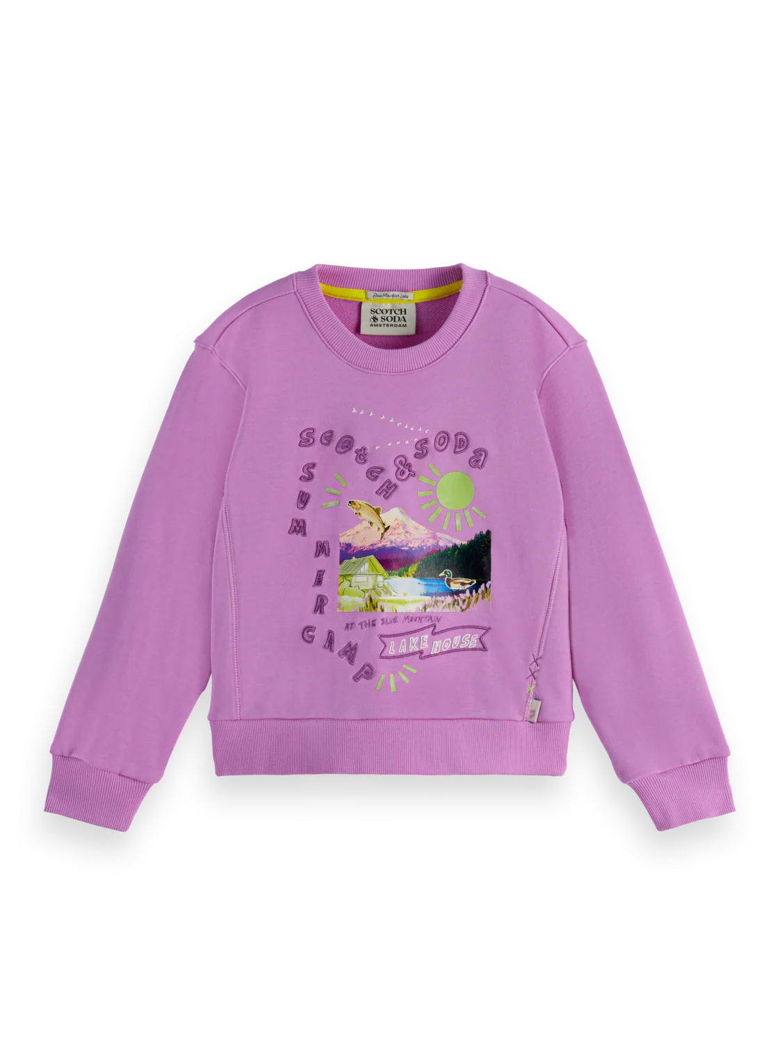 Girls' Regular Fit Summer Camp Sweatshirt