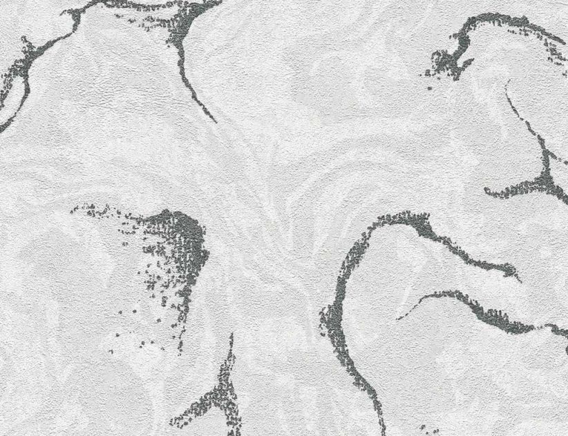 Vliestapete Marmor Silber