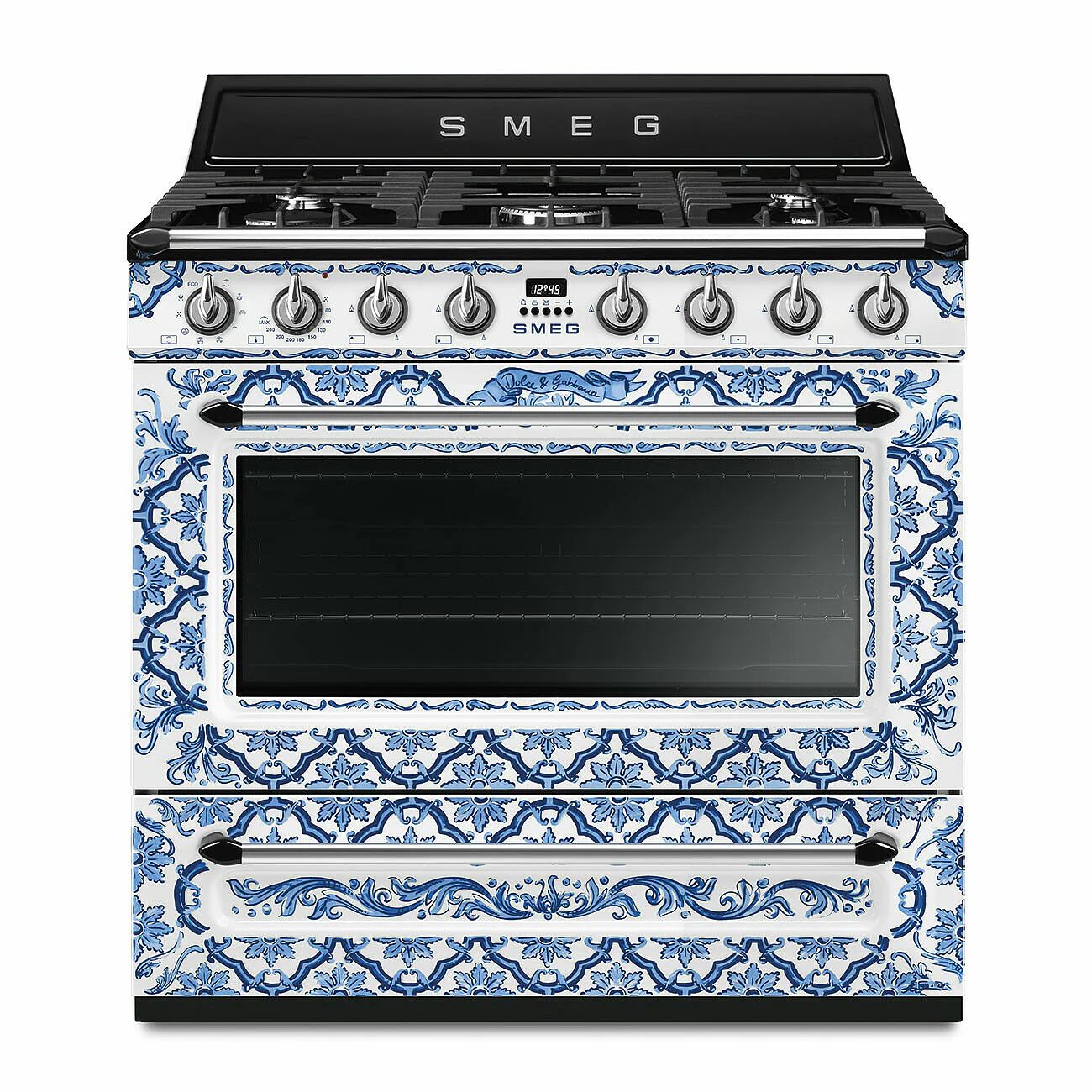 90cm Divina Cucina Blu Mediterraneo Dual Fuel Range Cooker