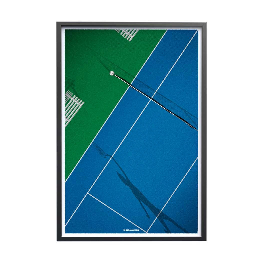 TENNIS - Affiche Tennis - Illustration Court 30x40 cm