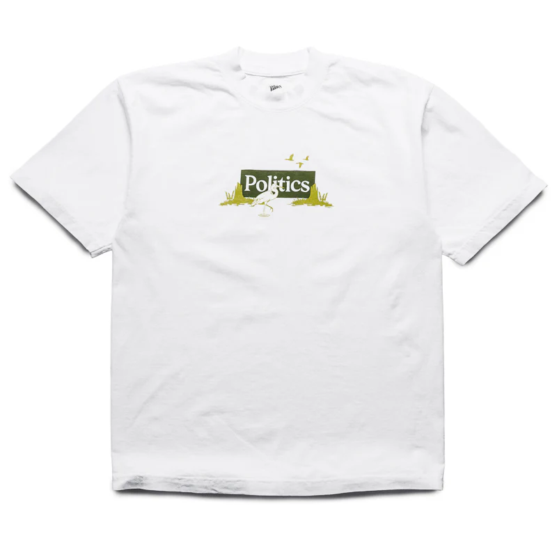 Politics Swamp Tee - White