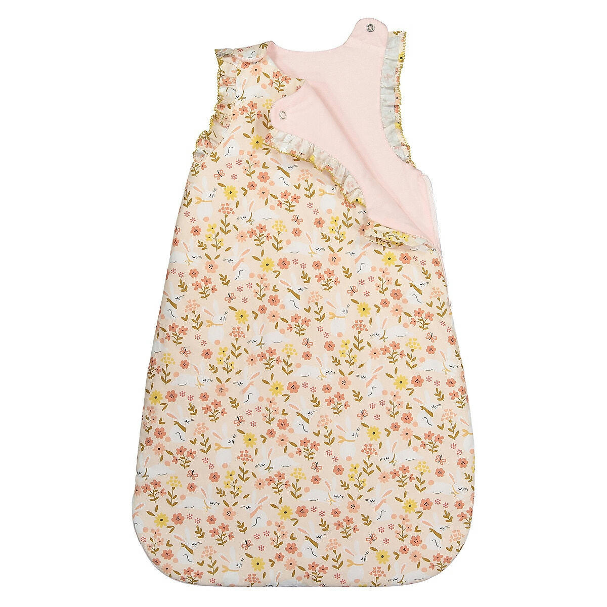 Gigoteuse coton bio, Lapin fleuri