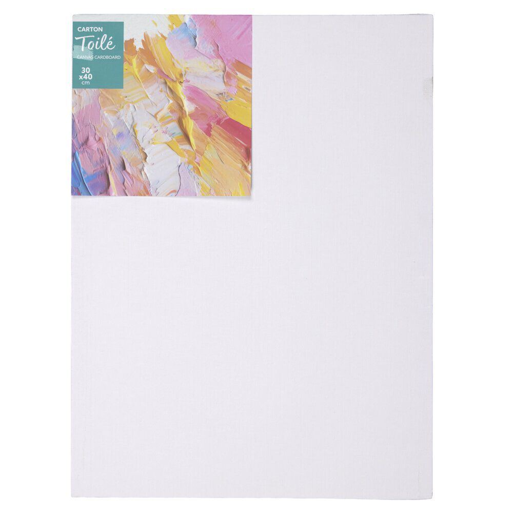 Toile à peindre carton blanc 30x40cm
