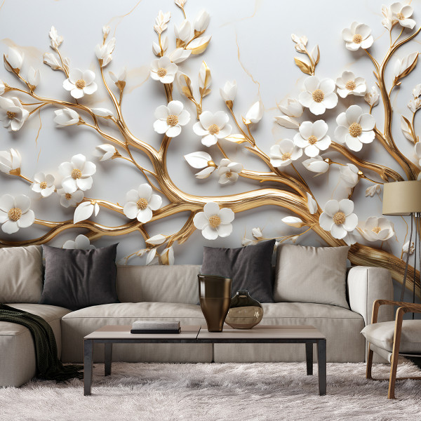 Feeby Fototapeta, Kwiat magnolii glamour 150x105