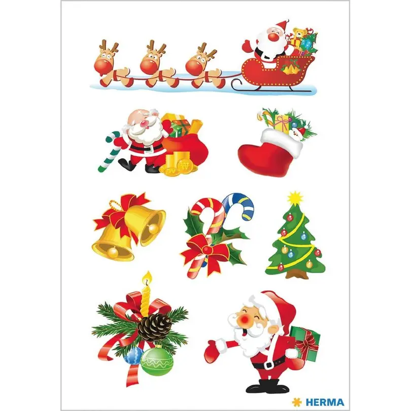 Sticker 72er-Set Santa Claus
