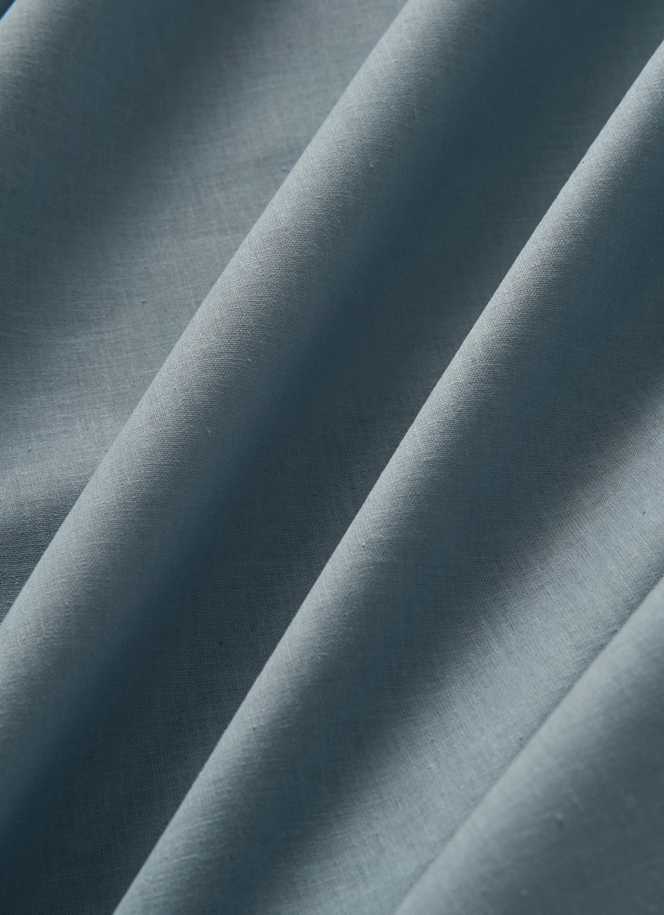 DRAP PLAT UNI EN COTON BLEU