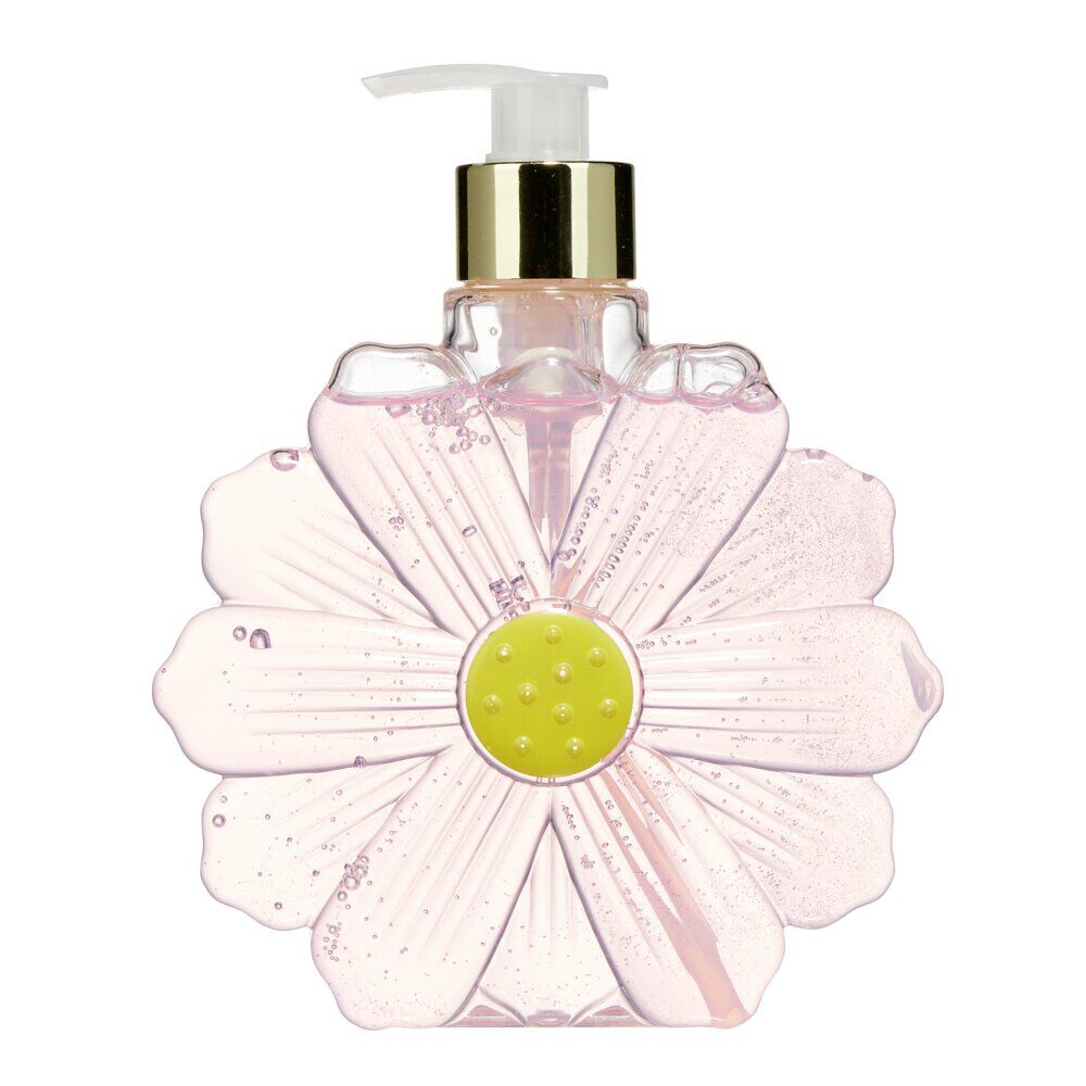 Savon pour les mains forme fleur senteur jasmin flacon pompe 500ml