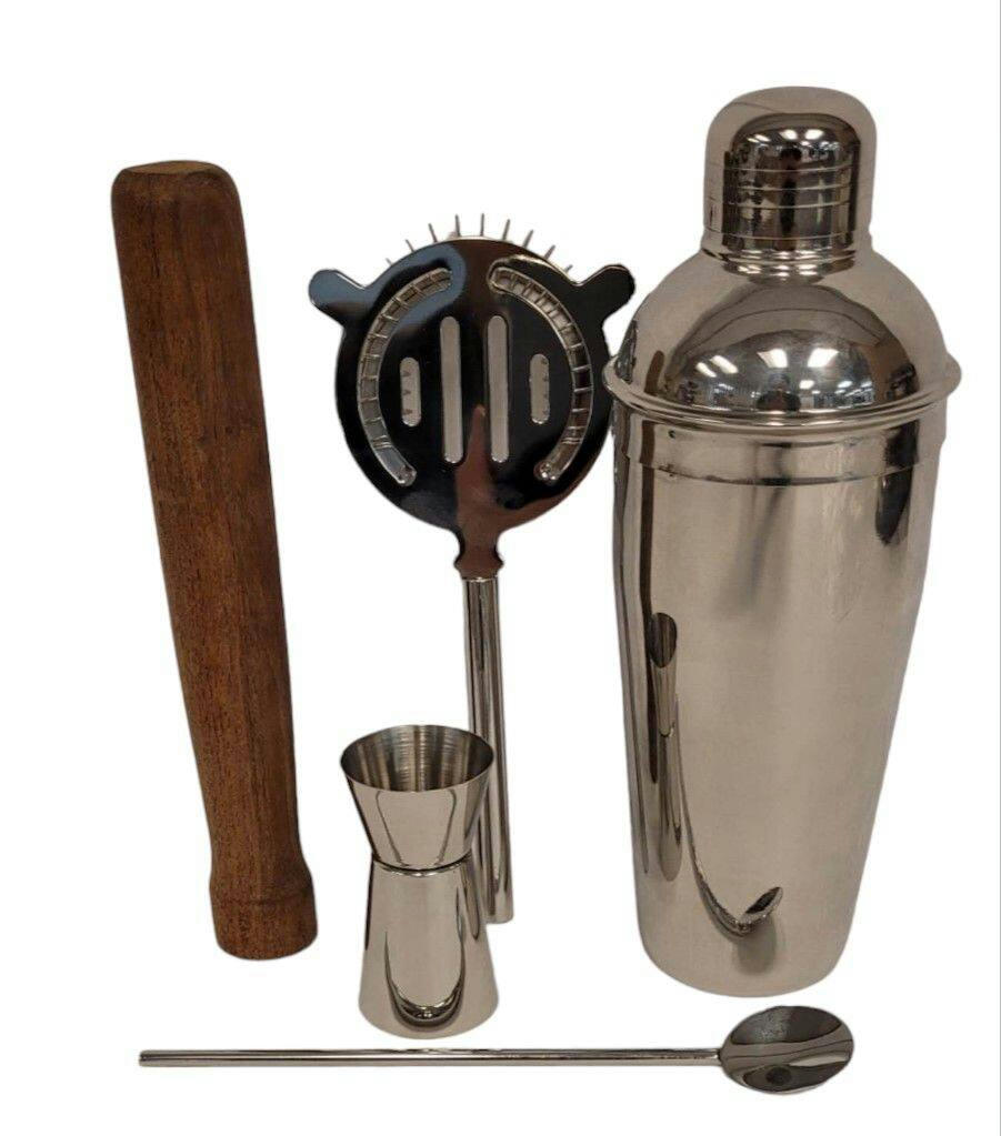 CANVAS Stainless Steel Cocktail Making Set, 5-pc