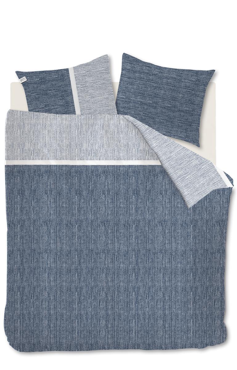 Rivièra Maison - Amsterdam Loft dekbedovertrek - Tweepersoons - 200x200/220 cm - Blauw Grijs