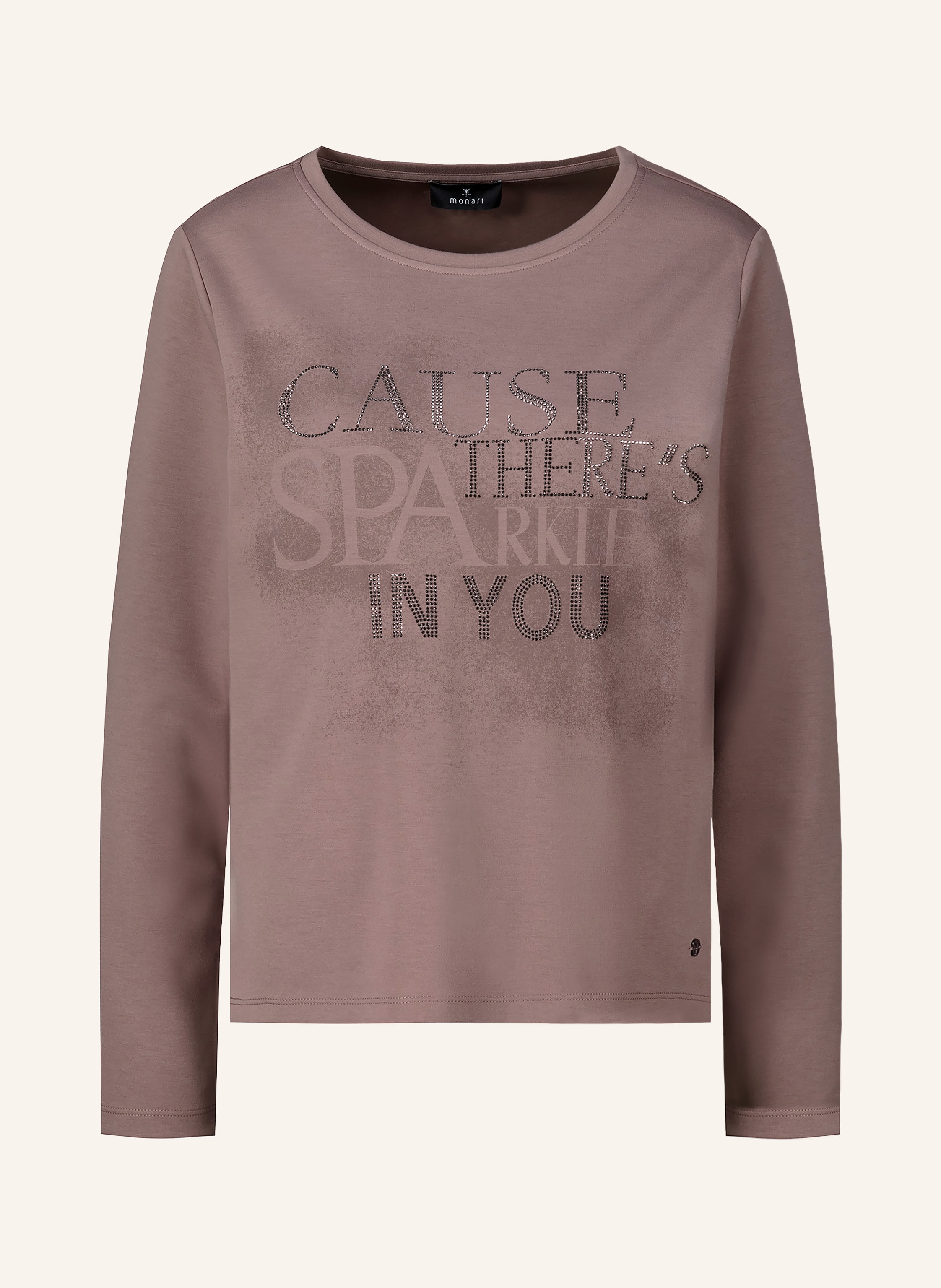 monari Sweatshirt mit Schmucksteinen