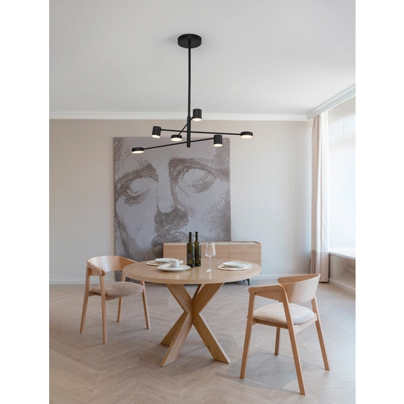 Pendelleuchte » Nordik «, LED, 28 W, Höhe: 95 cm, schwarz