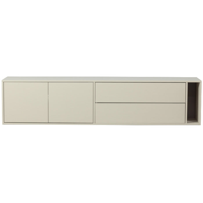 vtwonen Settle Down TV-meubel - Grenenhout - Dust - 45x200x44