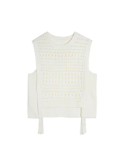 Eyelet Knit Vest - 25WDT298X