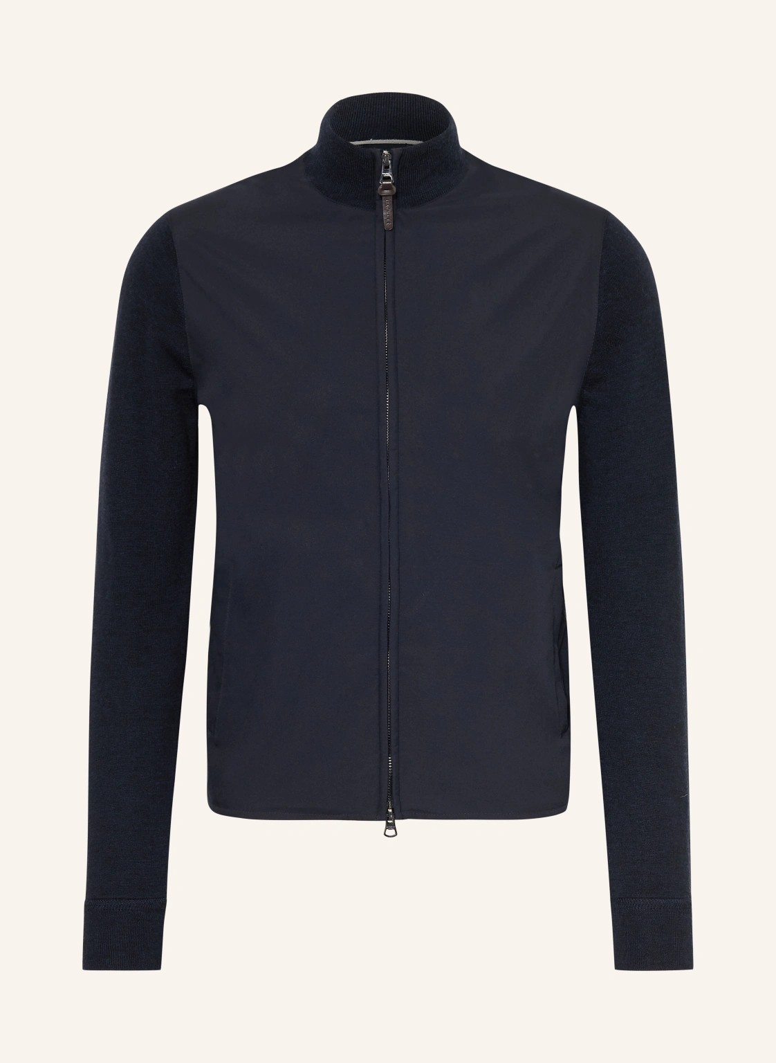 HACKETT LONDON Strickjacke im Materialmix