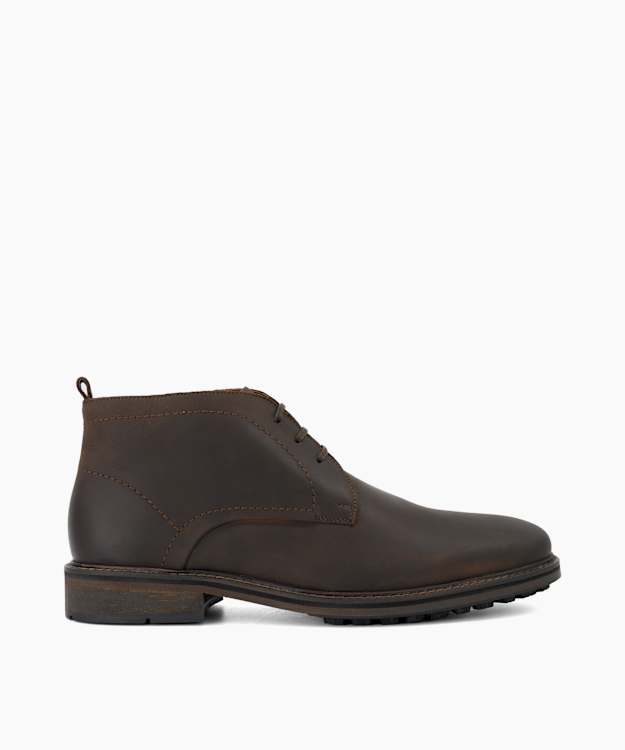 Charleys Brown - Wide Fit Leather Chukka Boots