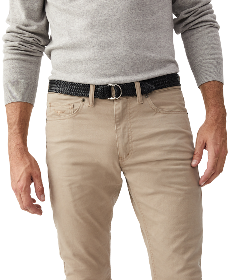 Slim Plaited O Ring belt