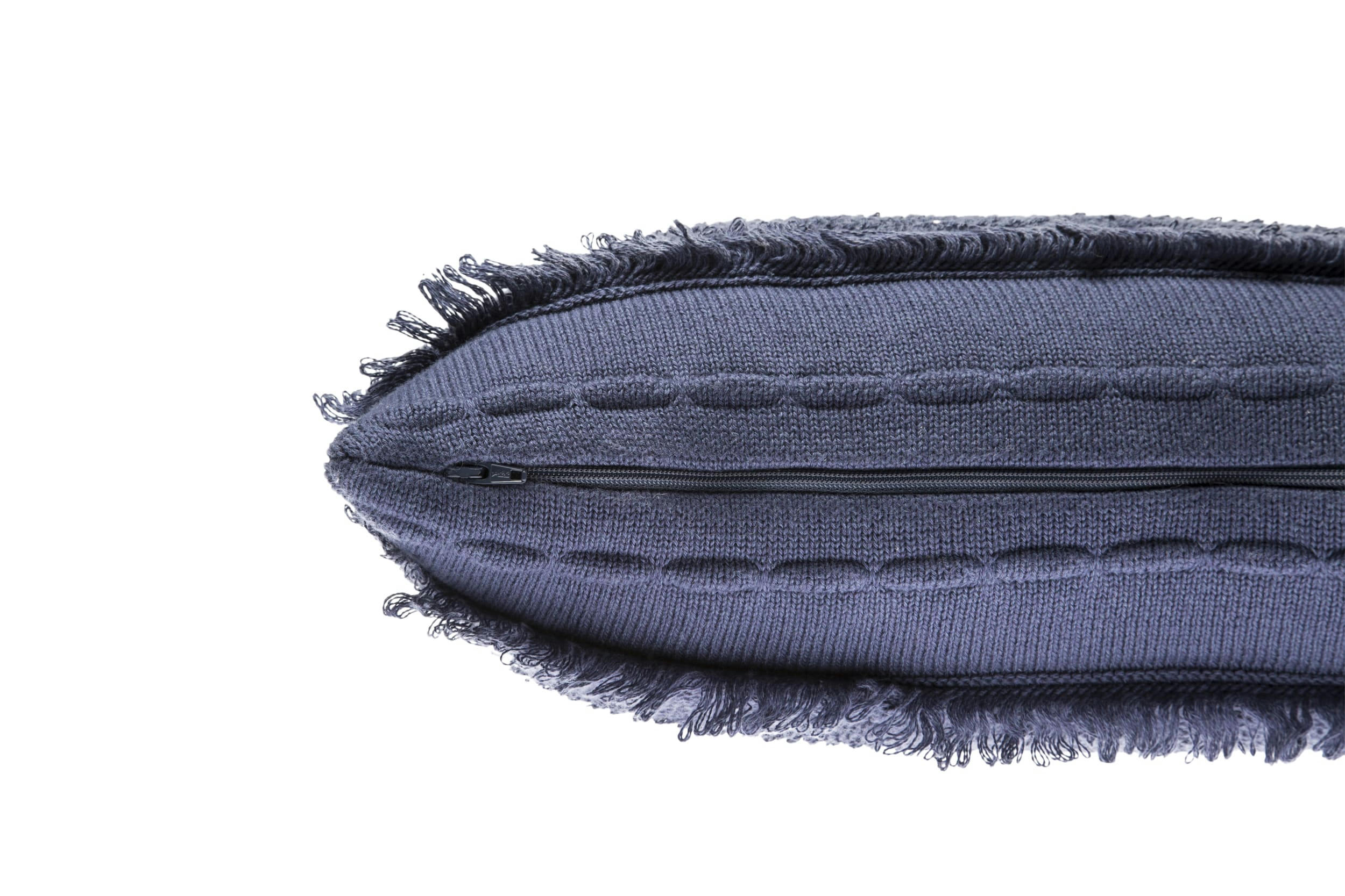 EARLY HOURS - Coussin en coton bleu 30x50