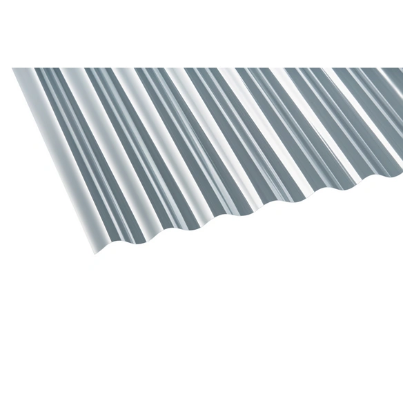Dachplatte, 2000x1040x0,8 mm (LxBxS), Polycarbonat, transparent