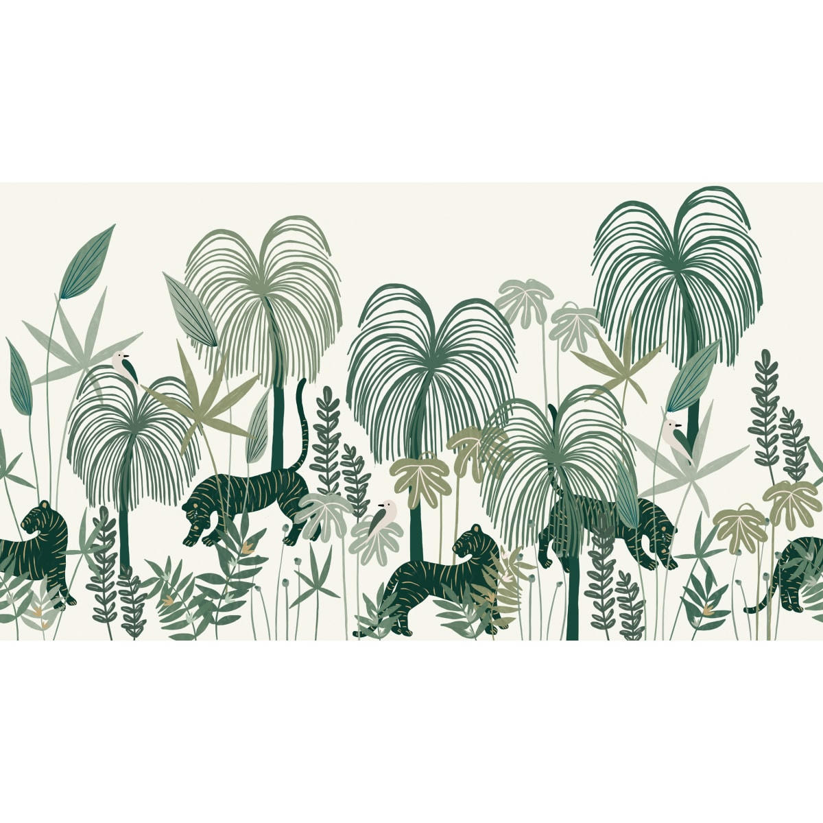 - Papier peint panoramique sauvages clairs 150 x 250 cm