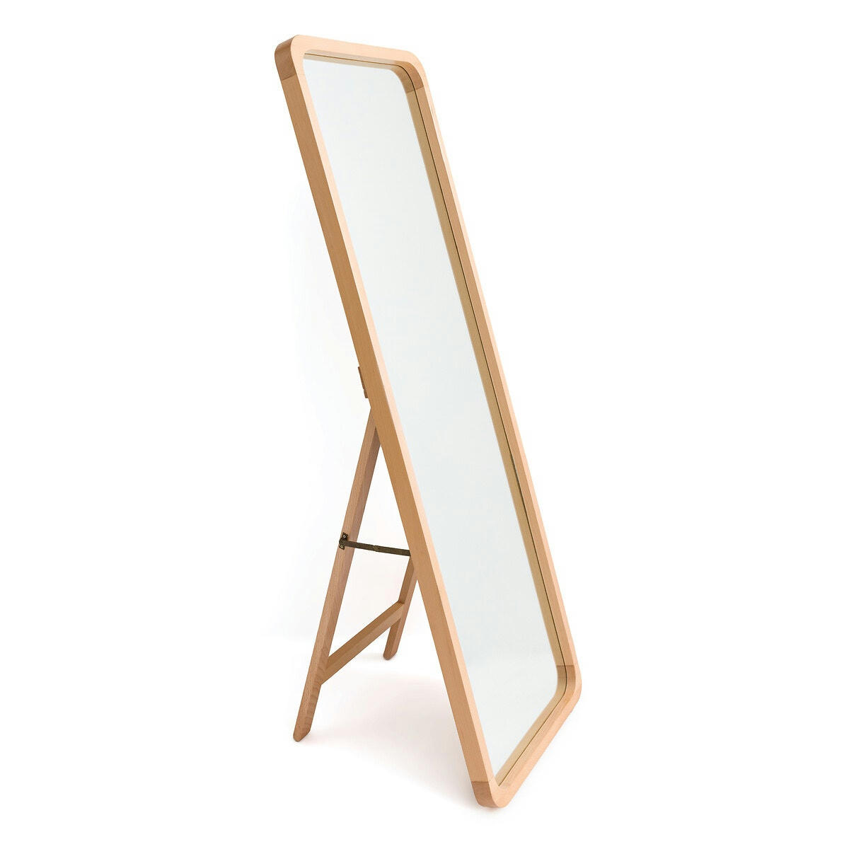 Miroir sur pied/psyché en hêtre 50x150 cm, Alaria