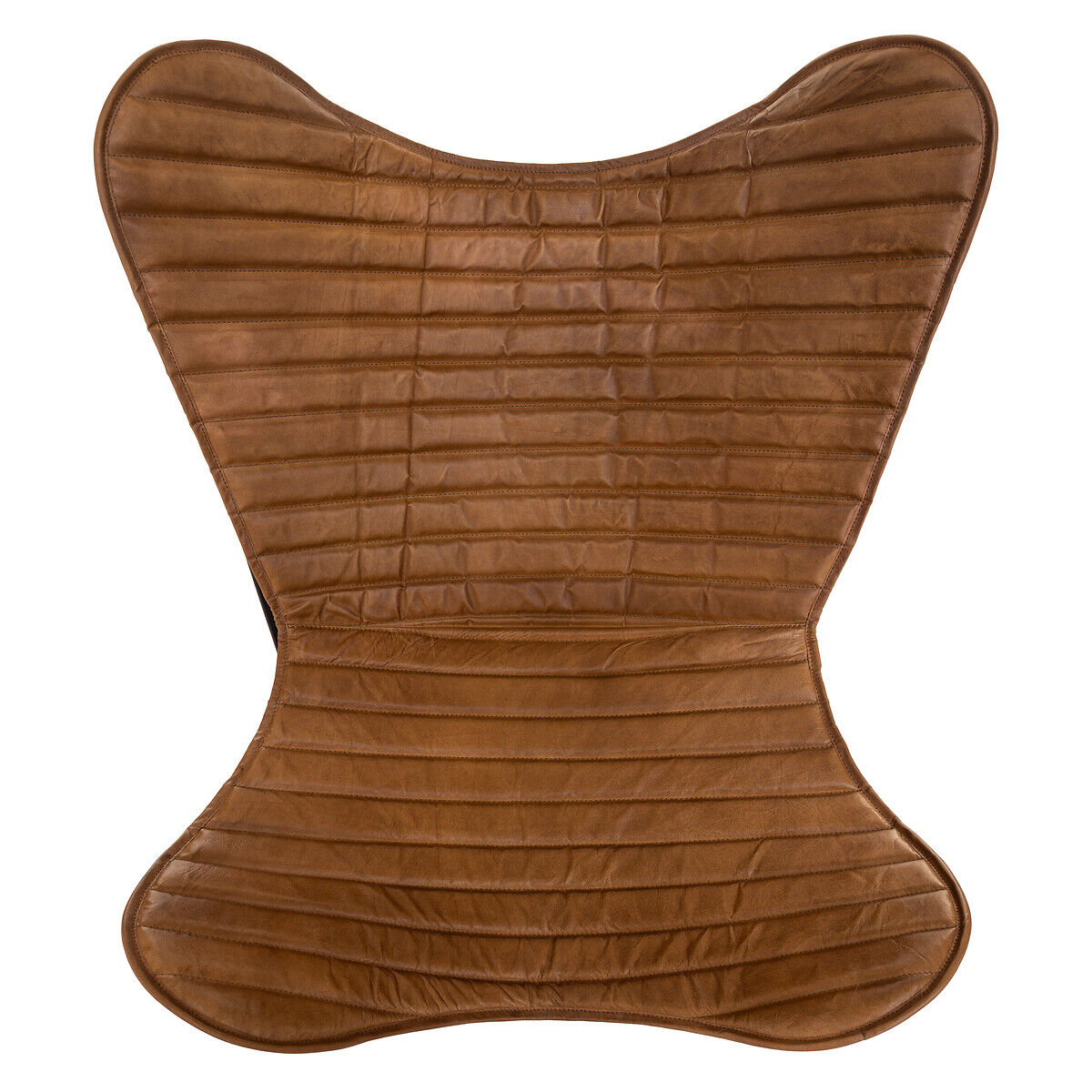 Capa para poltrona DARIO castanho em couro 91x74x77cm