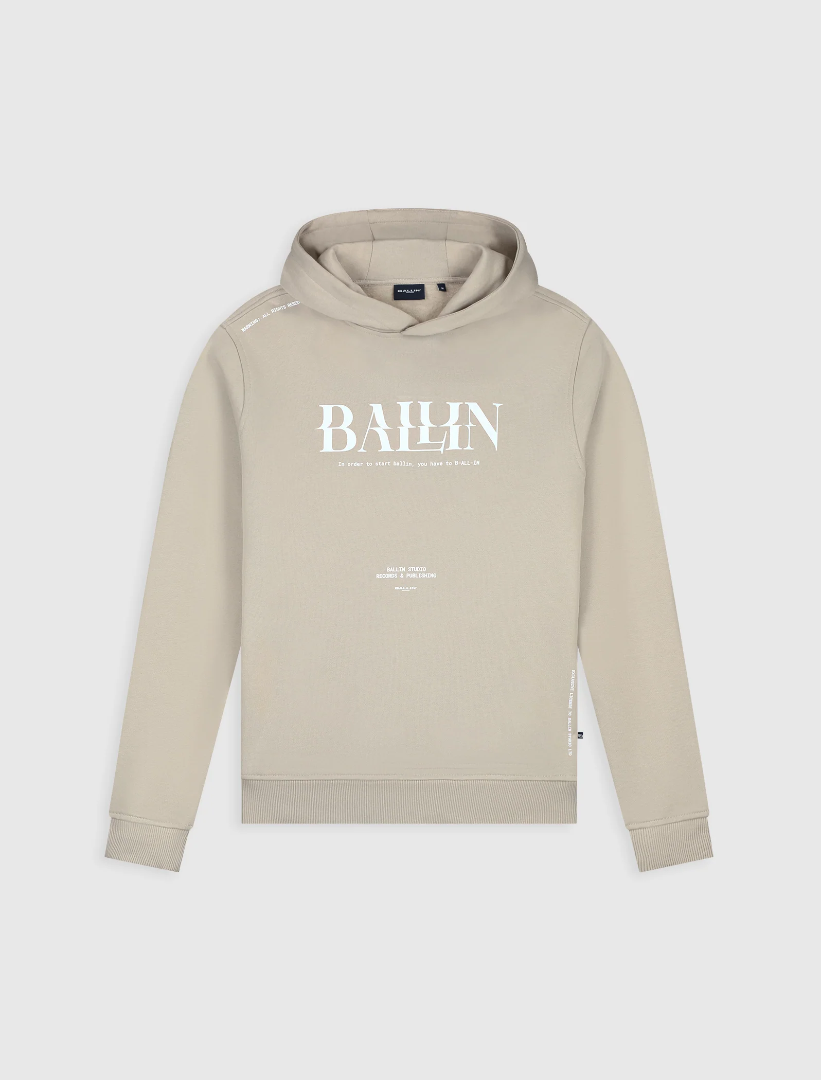 Glitch Logo Hoodie | Taupe