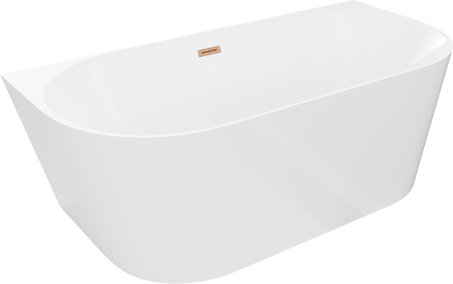 Wanna przyścienna Mexen Oval Slim biała 170x80 cm 1 szt.