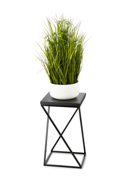 Kwietnik stojący 40 cm blat MDF czarny LOFT