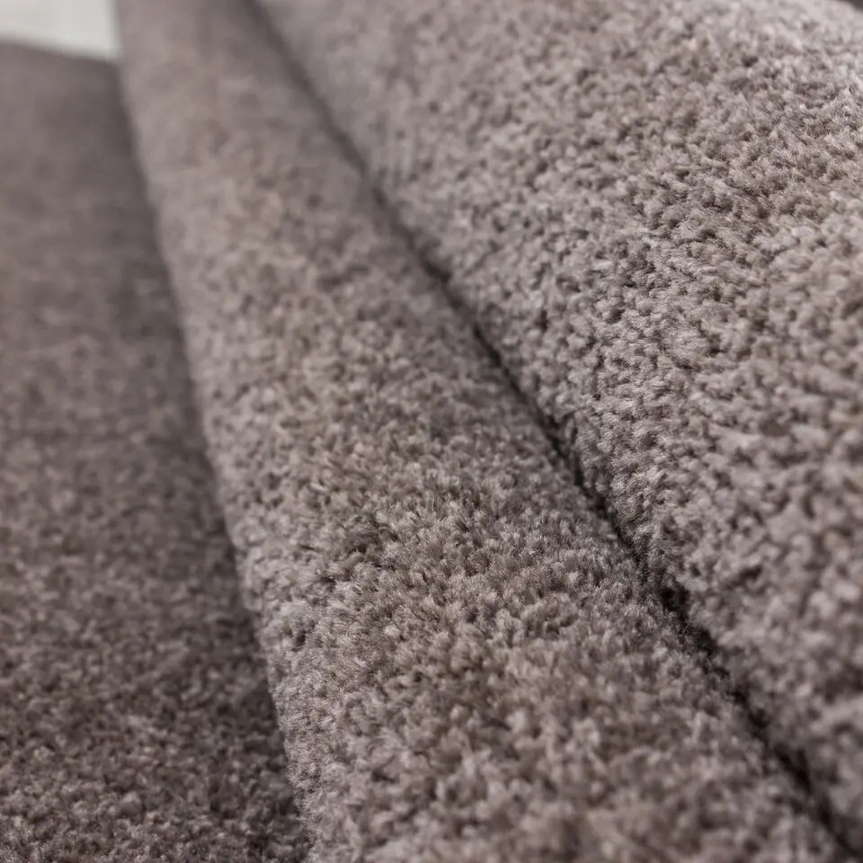 Basics Effen Rond Vloerkleed Bruin Laagpolig - 160 CM ROND