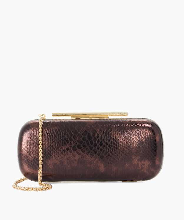 Body Brown - Structured Chain Strap Clutch Bag