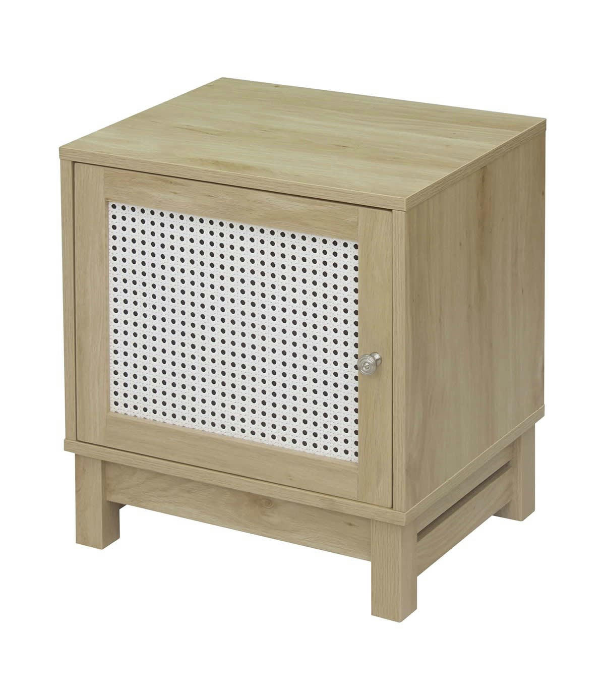 - Table de chevet 1 porte façade rotin