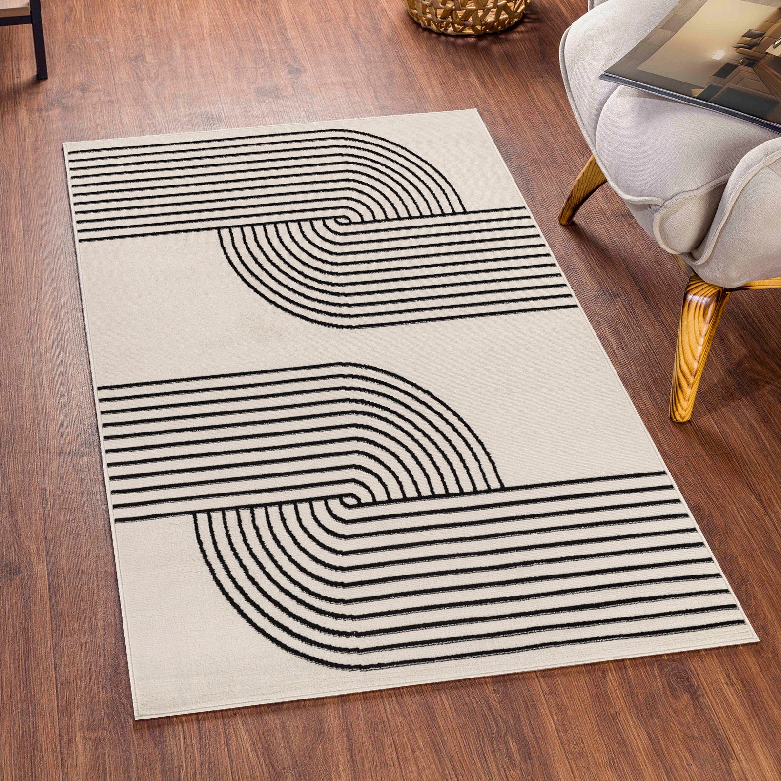 by fonQ Echo Vloerkleed Loper 80 x 150 cm - Off-White