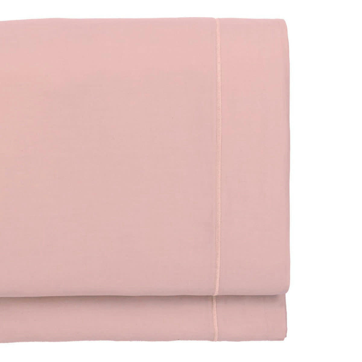 JULIA - Drap plat satin de coton  240x300 rose