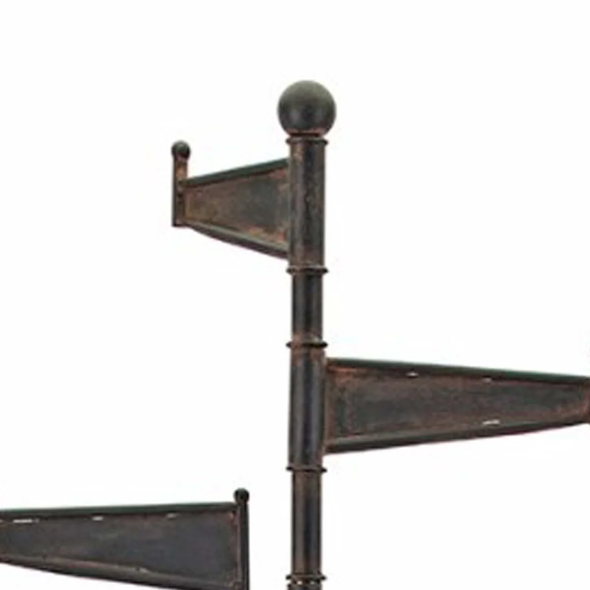 Durable Metal Coat Rack with Four Hangers, Black