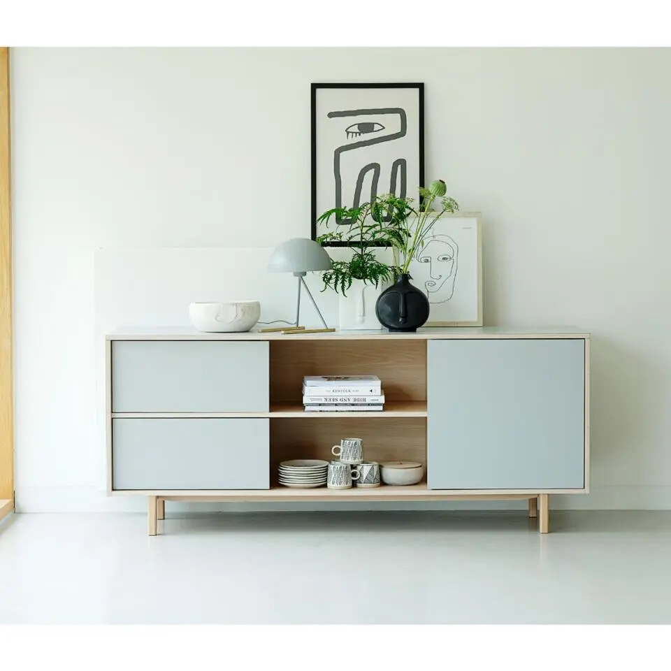 Nordic Home - Jao tv-meubel - 180 cm - grijs/naturel